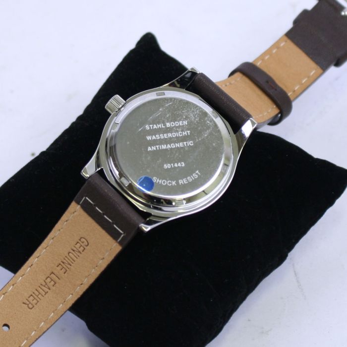 Reloj Selza Kriegsmarine (Marina alemana) patrón WW2 con movimiento mecánico automático de 21 rubíes
