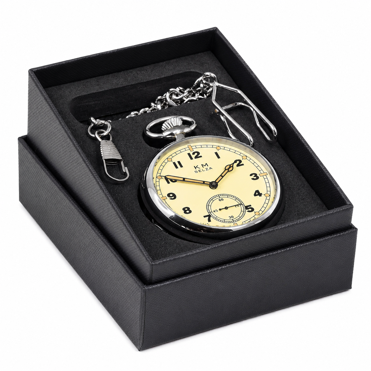 Montre de poche militaire Selza WW2 modèle allemand Kriegsmarine à remontage manuel 17 rubis