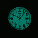 MWC G10EL Black PVD Steel General Service Watch with Desert Coloured Electroluminescent (EL) Backlit Dial