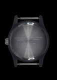 MWC Classic 1960s/70s Pattern Matt Black Vietnam Watch on Matching Webbing Strap