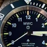 MWC 24 Jewel 300m Automatic Military Divers Watch with Tritium GTLS Illumination and Sapphire Crystal and Ceramic Bezel