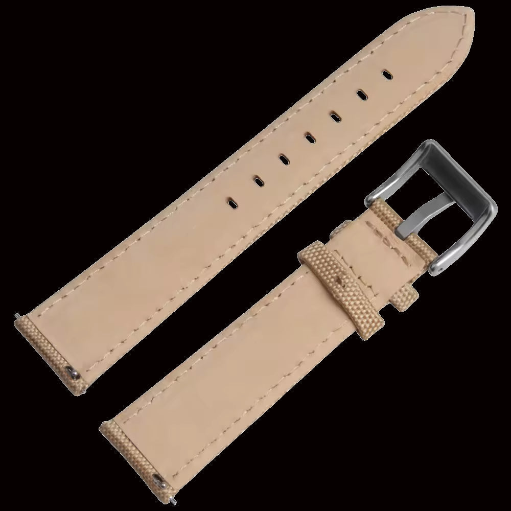 Bracelet de montre en toile de voile CORDURA® kaki 24mm