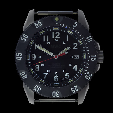 MWC P656 Latest Model Titanium Tactical Series Watch with GTLS Tritium and Ten Year Battery Life (Date Version)