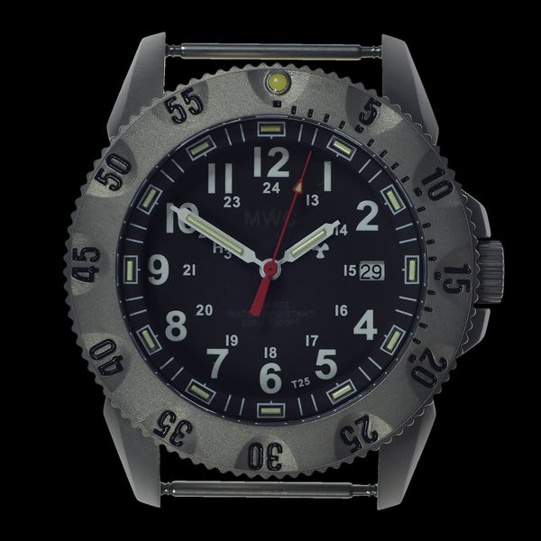 MWC P656 Latest Model Titanium Tactical Series Watch with GTLS Tritium and Ten Year Battery Life (Date Version)