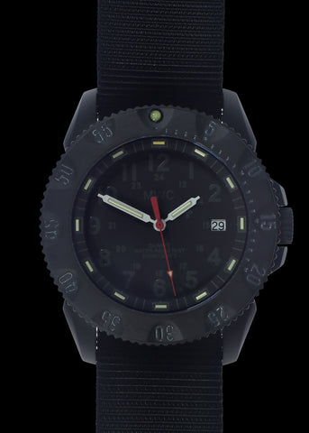 MWC P656 Latest Model Titanium Tactical Series Watch with Subdued Dial, GTLS Tritium and Ten Year Battery Life (Date Version)