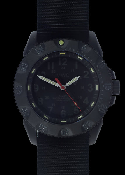 MWC P656 Latest Model Titanium Tactical Series Watch with Subdued Dial, GTLS Tritium and Ten Year Battery Life (Non Date Version)