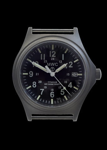 Titanium G10 Military Watch with 300m Water Resistance, Sapphire Crystal, 10 Year Battery Life and GTLS Tritium Illumination