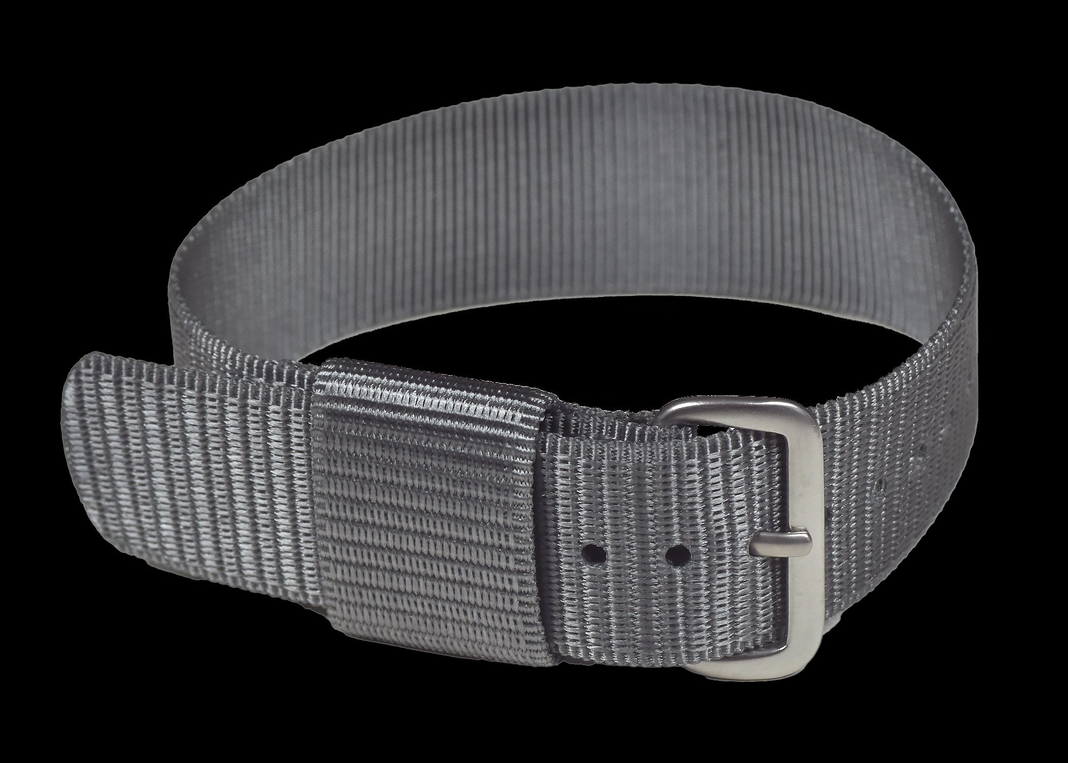 18mm 1980er U.S. Muster Admiralty Grau Militär-Uhrenarmband mit Edelstahlverschlüssen