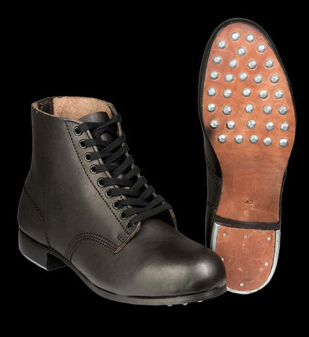 WW2 Pattern Leather German Army / Wehrmacht Boots (German Equivalent of the British Army Ammo Boots)