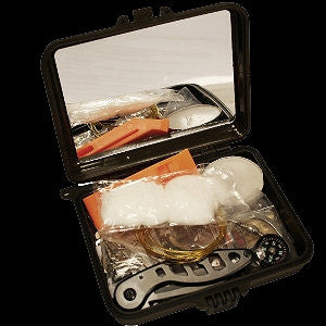 Compact Survival Kit with Hard-Shell Carry Case