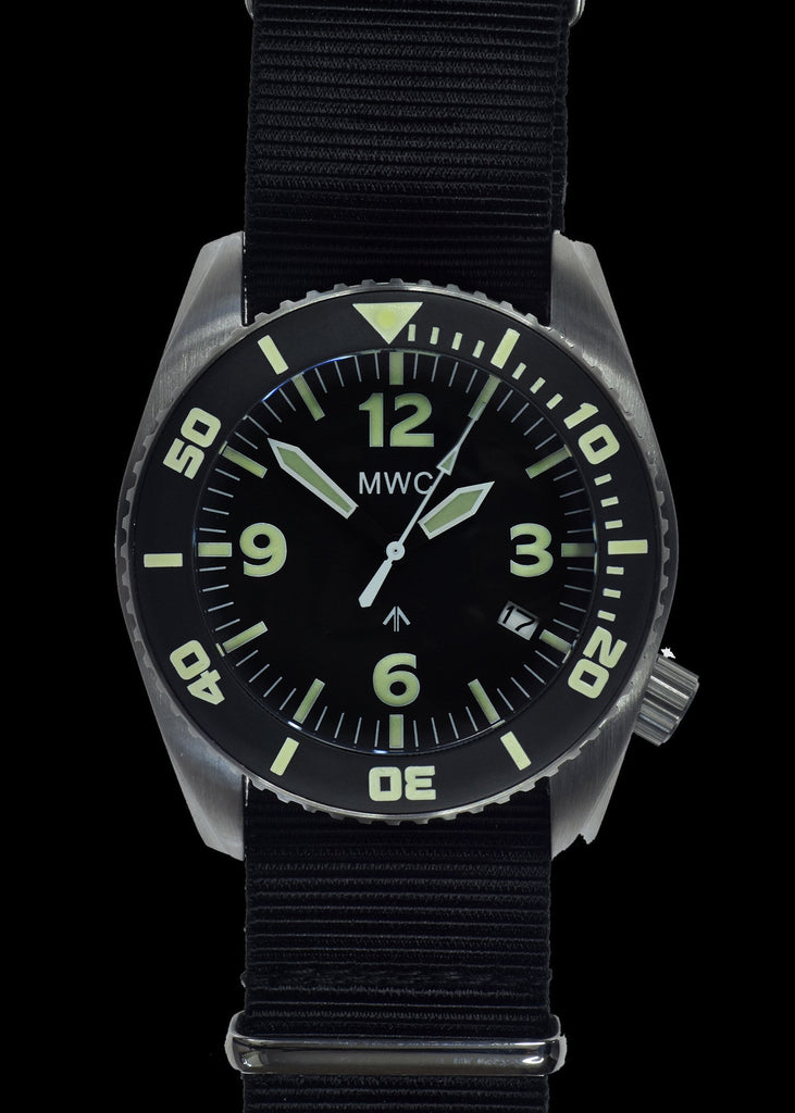MWC "Depthmaster" 100atm / 3,280ft / 1000m Water Resistant Military Divers Watch in Stainless Steel Case with Helium Valve (Automatic)