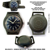 MWC Classic 1960s/70s Pattern Olive Drab Vietnam Watch on Khaki Strap